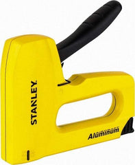 Stanley - Manual Staple Gun - 1/4, 5/16, 3/8, 1/2, 9/16" Staples, Yellow & Black, Aluminum - Top Tool & Supply