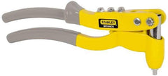 Stanley - Right Angle Head Hand Riveter - 3/32 to 3/16" Rivet Capacity, 10" OAL - Top Tool & Supply