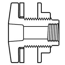 Value Collection - 2-1/2" CPVC Plastic Pipe Tank Adapter - Schedule 80, Soc x Fipt End Connections - Top Tool & Supply