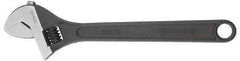 Irwin - 2-1/4" Jaw Capacity, 18" Standard Adjustable Wrench - Chrome Vanadium Steel, Chrome Finish - Top Tool & Supply