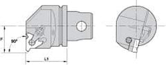 Kennametal - Insert Style LT 16ER, 35mm Head Length, Left Hand Cut, External Modular Threading Cutting Unit Head - System Size KM32, 22mm Center to Cutting Edge, Series LT Threading - Top Tool & Supply