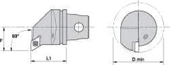 Kennametal - Right Hand Cut, Size KM32, DC.. Insert Compatiblity, Internal Modular Turning & Profiling Cutting Unit Head - 22mm Ctr to Cutting Edge, 35mm Head Length, Through Coolant, Series Screw-On - Top Tool & Supply