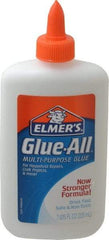 Elmer's - 7.61 oz Bottle White All Purpose Glue - 5 min Working Time, Bonds to Ceramic, Fabric, Leather, Paper & Wood - Top Tool & Supply