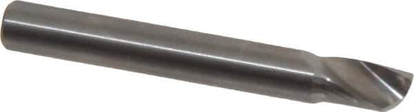 Onsrud - 1/4" Cutting Diam x 3/8" Length of Cut, 1 Flute, Upcut Spiral Router Bit - Uncoated, Right Hand Cut, Solid Carbide, 2" OAL x 1/4" Shank Diam, Single Edge, 22° Helix Angle - Top Tool & Supply