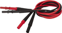 Fluke - Black/Red Electrical Test Equipment Leads Extension - Use with All Test Lead Models - Top Tool & Supply