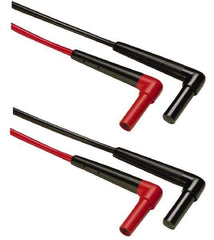 Fluke - Black/Red Electrical Test Equipment Leads Set - Use with All Models - Top Tool & Supply