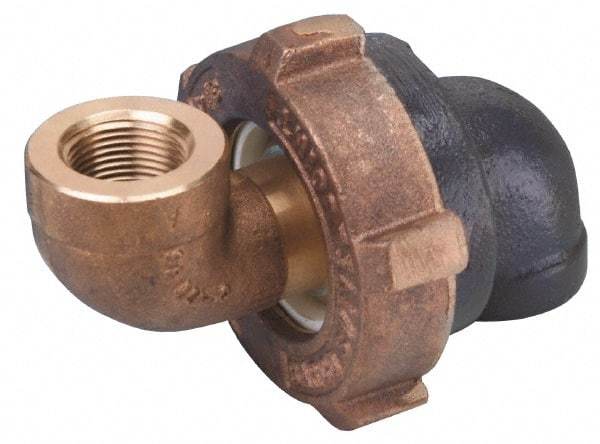 Barco - 3-1/2" Pipe, 3-1/2" Flange Thickness, 90° Casing, 90° Ball Swivel Joint - Bronze Ball & Nut with Iron Body, 340 psi Water, 240 psi Steam, Size Code 16, NPT Ends - Top Tool & Supply