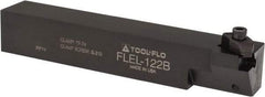 Tool-Flo - External Thread, Left Hand Cut, 3/4" Shank Width x 3/4" Shank Height Indexable Threading Toolholder - 4-1/2" OAL, FL 2R Insert Compatibility, FLE Toolholder, Series FLEL - Top Tool & Supply