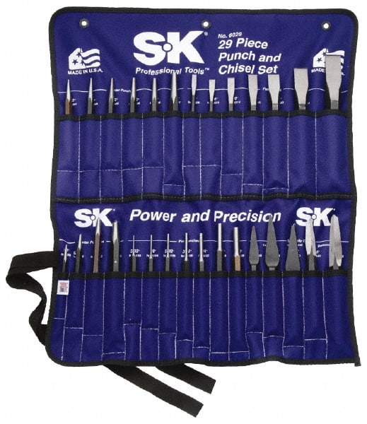 SK - 29 Piece Punch & Chisel Set - Top Tool & Supply