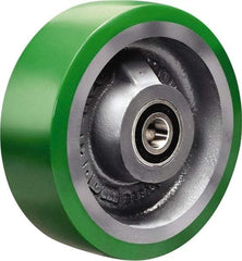 Hamilton - 6 Inch Diameter x 2 Inch Wide, Polyurethane on Cast Iron Caster Wheel - 1,200 Lb. Capacity, 2-1/2 Inch Hub Length, 1/2 Inch Axle Diameter, Sealed Precision Ball Bearing - Top Tool & Supply