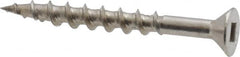 Value Collection - #8 Flat Head, Square Drive Stainless Steel Deck Screw - Top Tool & Supply