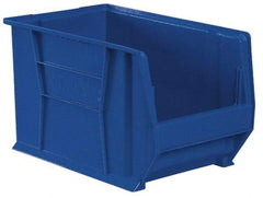 Akro-Mils - 200 Lb. Load Capacity, 20" Deep, Yellow Polymer Hopper Stacking Bin - 6" High x 12-3/8" Wide x 20" Long - Top Tool & Supply