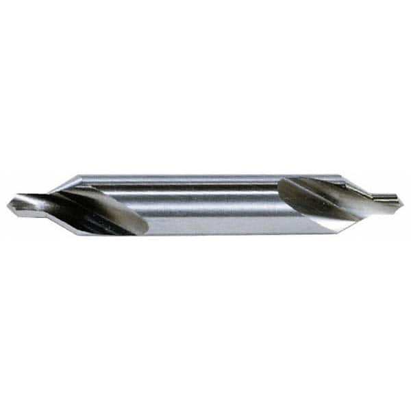 Hertel - #8 Plain Cut 60° Incl Angle Solid Carbide Combo Drill & Countersink - Top Tool & Supply