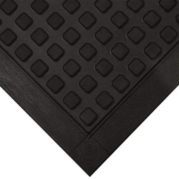 Wearwell - 3' Long x 2' Wide x 5/8" Thick, Anti-Fatigue Modular Matting Tiles - Black, For Dry Areas, Series 502 - Top Tool & Supply