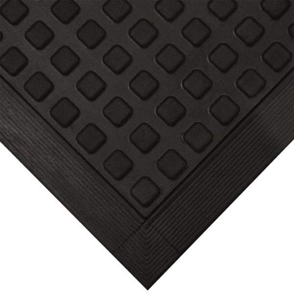 Wearwell - 5' Long x 3' Wide x 5/8" Thick, Anti-Fatigue Modular Matting Tiles - Black, For Dry Areas, Series 502 - Top Tool & Supply