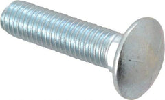 Value Collection - 1/2-13 UNC 2" Length Under Head, Standard Square Neck, Carriage Bolt - Grade 5 Steel, Zinc-Plated Finish - Top Tool & Supply