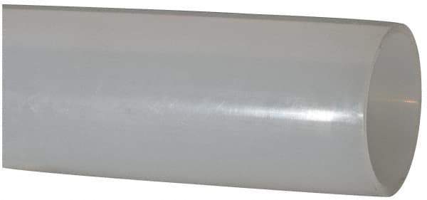 Made in USA - 2" ID x 2-1/4" OD, 1/8" Wall Thickness, Cut to Length (100' Standard Length) LLDPE Tube - Natural, 63 Max psi, 44 Shore D Hardness - Top Tool & Supply