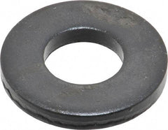 Gibraltar - M16 Screw, Grade 1010 Case Hardened Steel Standard Flat Washer - 17mm ID x 35mm OD, 5mm Thick, Black Oxide Finish - Top Tool & Supply