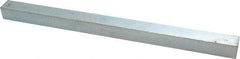 Made in USA - 12" Long x 3/4" High x 3/4" Wide, Zinc-Plated Undersized Key Stock - C1018 Steel - Top Tool & Supply