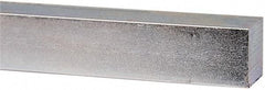 Made in USA - 12" Long x 1" High x 1" Wide, Zinc-Plated Undersized Key Stock - C1018 Steel - Top Tool & Supply