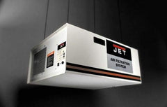 Jet - 115 Volt Ceiling Mount Air Filtration Machine - 32-1/2" Long x 26-13/64" Deep x 15" High, 1,000 CFM Air Flow - Top Tool & Supply