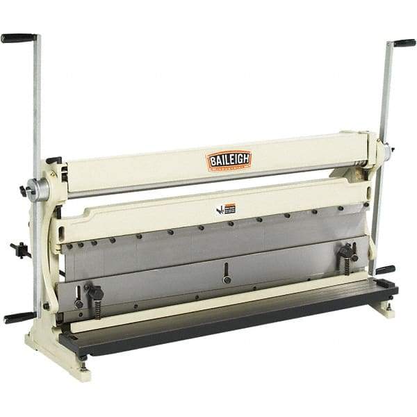 Baileigh - Combination Roller, Shear & Brake Machines Maximum Mild Steel Shearing Capacity (Gauge): 20 Maximum Mild Steel Bending Capacity (Gauge): 20 - Top Tool & Supply