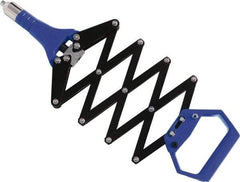 RivetKing - Scissor Action Hand Riveter - 3/32 to 3/16" Rivet Capacity, 14" OAL - Top Tool & Supply