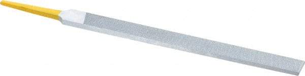 PFERD - 6" Swiss Pattern Regular Pillar File - Double Cut, 1/2" Width Diam x 5/32" Thick, With Tang - Top Tool & Supply