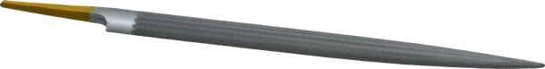 PFERD - 8" Swiss Pattern Half Round File - 3/4" Width Diam x 7/32" Thick, With Tang - Top Tool & Supply