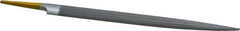 PFERD - 8" Swiss Pattern Half Round File - 3/4" Width Diam x 7/32" Thick, With Tang - Top Tool & Supply