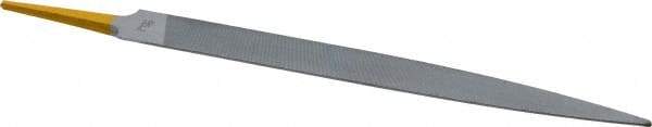 PFERD - 8" Swiss Pattern Half Round File - 3/4" Width Diam x 7/32" Thick, With Tang - Top Tool & Supply