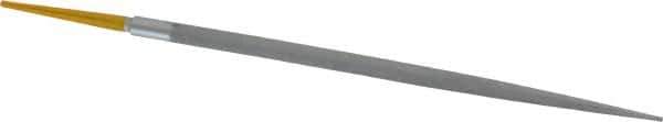 PFERD - 8" Swiss Pattern Round File - 5/16" Width Diam x 5/8" Thick, With Tang - Top Tool & Supply