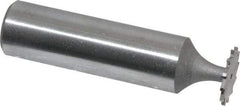 Whitney Tool Co. - 1/2" Diam x 1/32" Face Width, Cobalt, 12 Teeth, Shank Connection Woodruff Keyseat Cutter - Uncoated, 2-1/32" OAL x 1/2" Shank, Straight Teeth - Top Tool & Supply