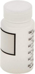 Dynalon Labware - 125 mL Wide-Mouth Bottle - Polypropylene, Translucent, 3.9" High x 2" Diam, 38mm Cap - Top Tool & Supply