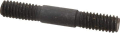 Gibraltar - 5/16-18 2" OAL Equal Double Threaded Stud - Alloy Steel, Black Oxide Finish, 11/16" Equal Thread Length - Top Tool & Supply