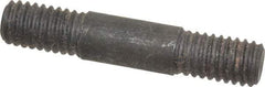 Gibraltar - 3/8-16 2" OAL Equal Double Threaded Stud - Alloy Steel, Black Oxide Finish, 5/8" Equal Thread Length - Top Tool & Supply