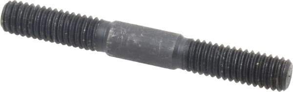 Gibraltar - 3/8-16 3" OAL Equal Double Threaded Stud - Alloy Steel, Black Oxide Finish, 1-1/8" Equal Thread Length - Top Tool & Supply