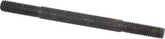 Gibraltar - 3/8-16 5" OAL Equal Double Threaded Stud - Alloy Steel, Black Oxide Finish, 1-1/4" Equal Thread Length - Top Tool & Supply