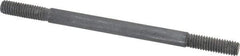 Gibraltar - 3/8-16 6" OAL Equal Double Threaded Stud - Alloy Steel, Black Oxide Finish, 1-1/4" Equal Thread Length - Top Tool & Supply