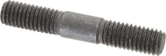 Gibraltar - 1/2-13 3" OAL Equal Double Threaded Stud - Alloy Steel, Black Oxide Finish, 1-1/8" Equal Thread Length - Top Tool & Supply