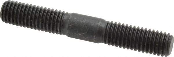 Gibraltar - 1/2-13 3-1/2" OAL Equal Double Threaded Stud - Alloy Steel, Black Oxide Finish, 1-3/8" Equal Thread Length - Top Tool & Supply