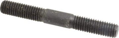 Gibraltar - 1/2-13 4" OAL Equal Double Threaded Stud - Alloy Steel, Black Oxide Finish, 1-1/2" Equal Thread Length - Top Tool & Supply