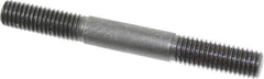 Gibraltar - 1/2-13 4-1/2" OAL Equal Double Threaded Stud - Alloy Steel, Black Oxide Finish, 1-1/2" Equal Thread Length - Top Tool & Supply