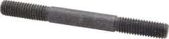 Gibraltar - 1/2-13 5" OAL Equal Double Threaded Stud - Alloy Steel, Black Oxide Finish, 1-1/2" Equal Thread Length - Top Tool & Supply