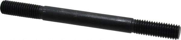 Gibraltar - 1/2-13 6" OAL Equal Double Threaded Stud - Alloy Steel, Black Oxide Finish, 1-1/2" Equal Thread Length - Top Tool & Supply