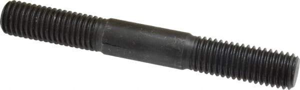 Gibraltar - 5/8-11 5" OAL Equal Double Threaded Stud - Alloy Steel, Black Oxide Finish, 1-3/4" Equal Thread Length - Top Tool & Supply