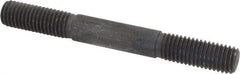 Gibraltar - 5/8-11 5-1/2" OAL Equal Double Threaded Stud - Alloy Steel, Black Oxide Finish, 1-3/4" Equal Thread Length - Top Tool & Supply