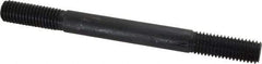 Gibraltar - 5/8-11 7" OAL Equal Double Threaded Stud - Alloy Steel, Black Oxide Finish, 1-3/4" Equal Thread Length - Top Tool & Supply