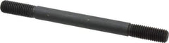 Gibraltar - 5/8-11 8" OAL Equal Double Threaded Stud - Alloy Steel, Black Oxide Finish, 1-3/4" Equal Thread Length - Top Tool & Supply