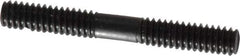 Gibraltar - 1/4-20 2" OAL Equal Double Threaded Stud - Alloy Steel, Black Oxide Finish, 3/4" Equal Thread Length - Top Tool & Supply